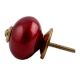 Neon Cherry Golden Fitting Ceramic Dresser Knob Online